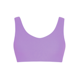 The Wave V-Neck Swim Top - Bright Lavender