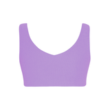 The Wave V-Neck Swim Top - Bright Lavender