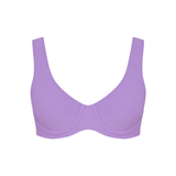 The Waterfall Plunge Swim Top - Bright Lavender