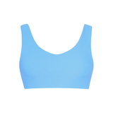The Wave V-Neck Swim Top - Sky Blue