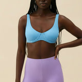 The Waterfall Plunge Swim Top - Sky Blue
