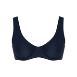 The Waterfall Plunge Swim Top - Midnight Black