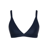 The Sunseeker Triangle Swim Top - Midnight Black