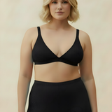 The Sunseeker Triangle Swim Top - Midnight Black