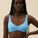 The Waterfall Plunge Swim Top - Sky Blue